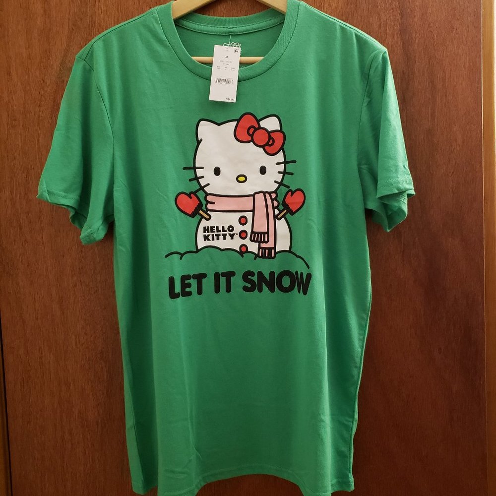Hello Kitty Let It Snow Short Sleeve Graphic T Shirt